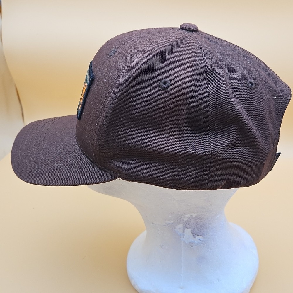 Browning Liberty Wax Hat Cap Brown Hunting American Flag Deer Snapback Orange - Picture 3 of 7